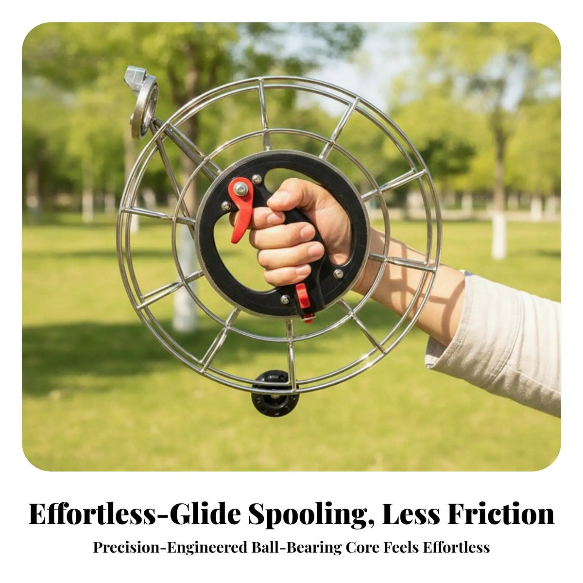 Stainless Steel Round Fishing Reel Spool with Brake Lever Fishing Reel Spool PLUSH