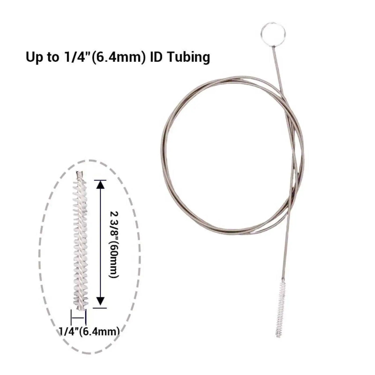 Flexible Wire Beer Tube Cleaner Nylon Bristle Pipe Brush Pipe Cleaning Brush PLUSH