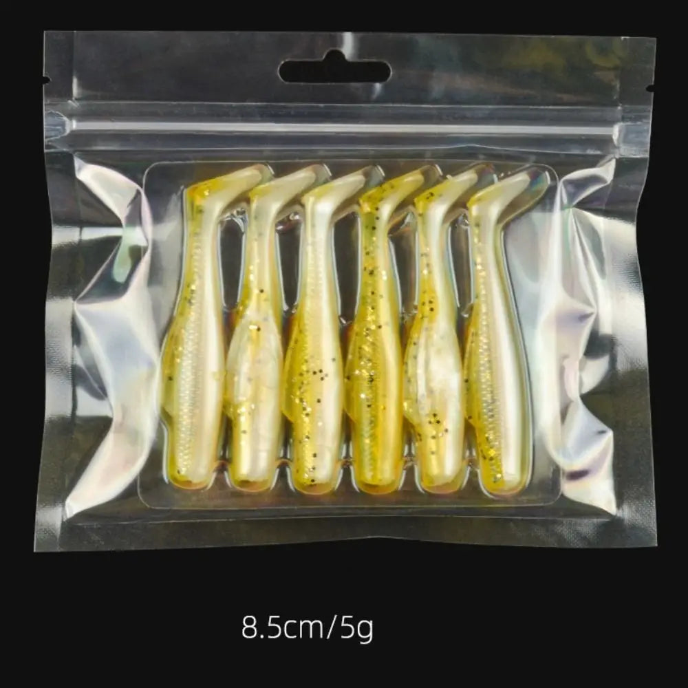 T-Tail Soft Silicone Swim Lures 6cm/8.5cm – Multicolor Bait Set Soft Fishing Lures PLUSH 8.5cm-style 13