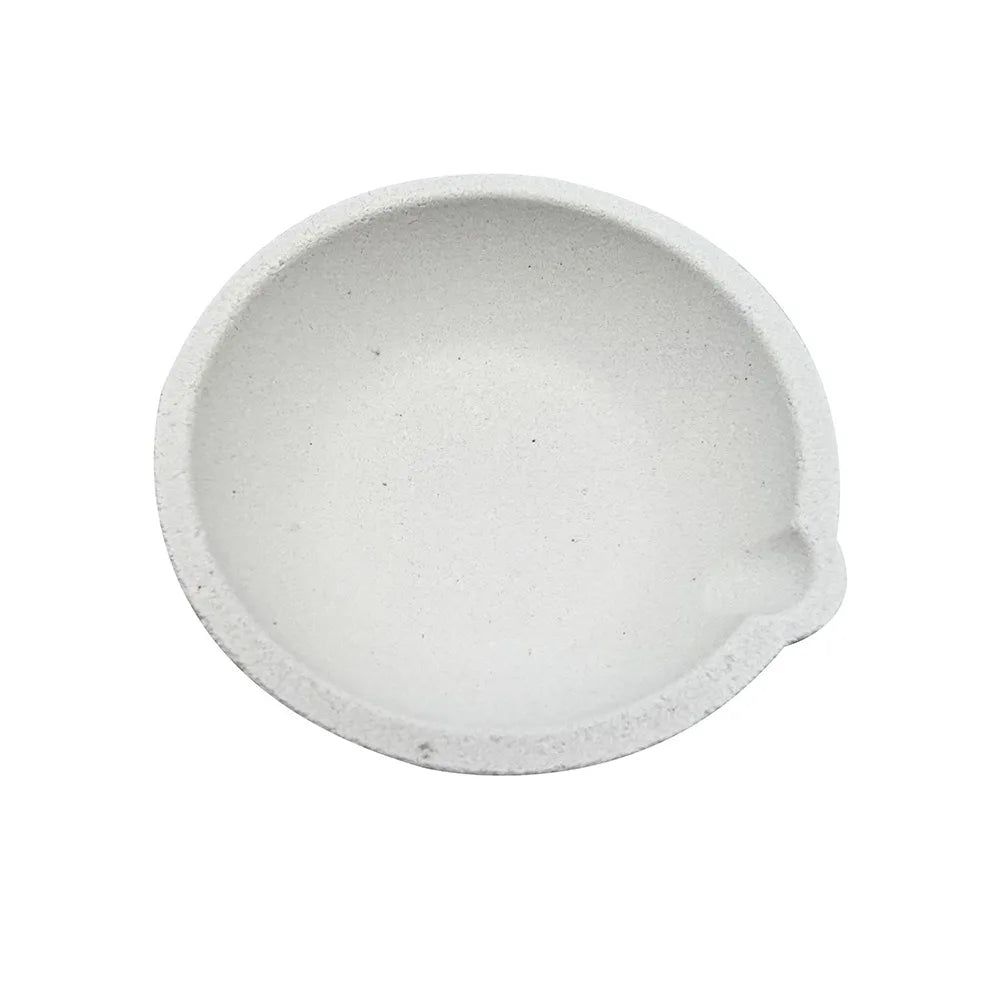 Quartz Crucible with Spout & Clip Tongs – Jewelry Melting Bowl Jewelry Melting Crucible PLUSH 500g-Bowl