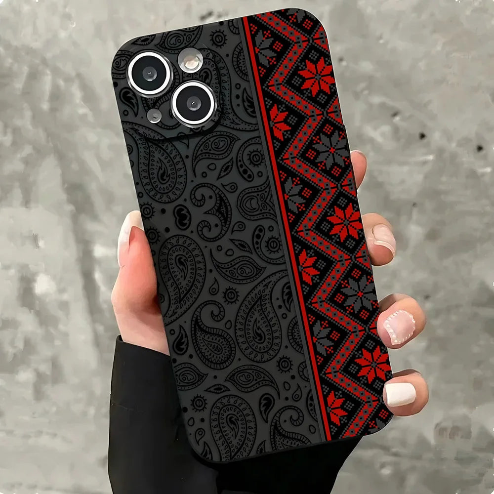 Vintage Totem iPhone Case – Shockproof Cover 7 to 17 iPhone Phone Case PLUSH