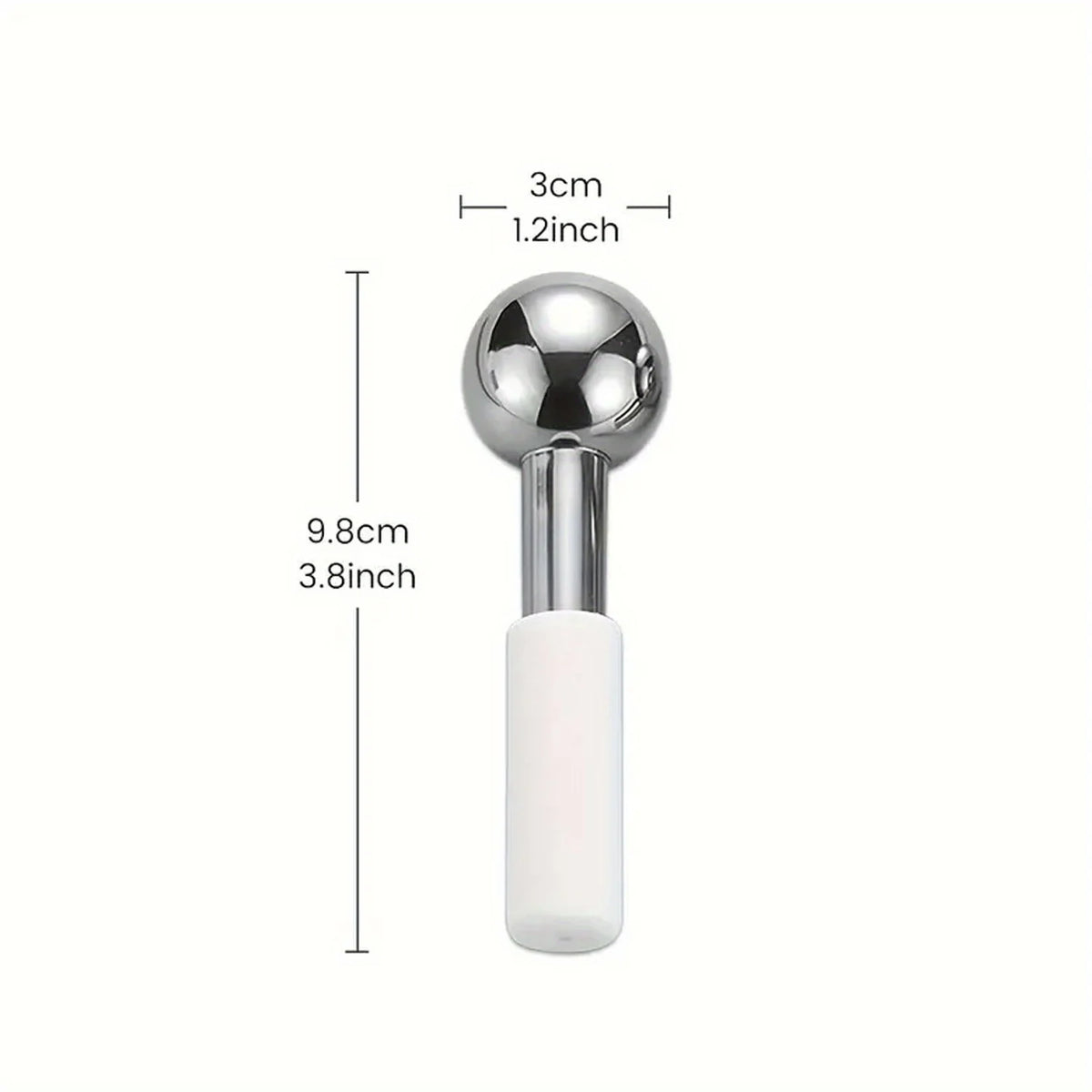 Stainless Steel Ice Globes Facial Cooling Massage Beauty Tool Facial Massage Tool PLUSH