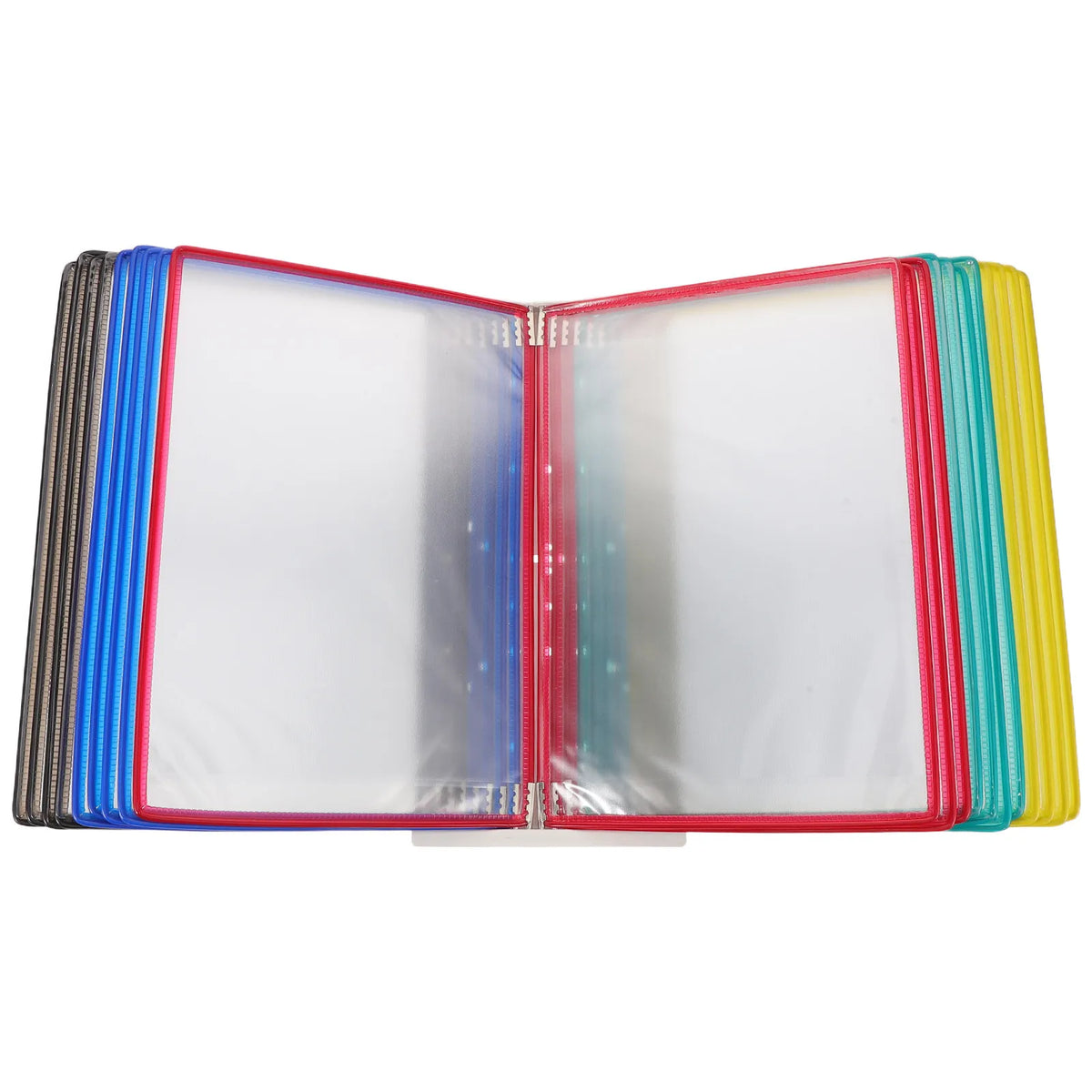 Multicolor Transparent Wall File Holder – Document Display Rack Wall File Organizer PLUSH