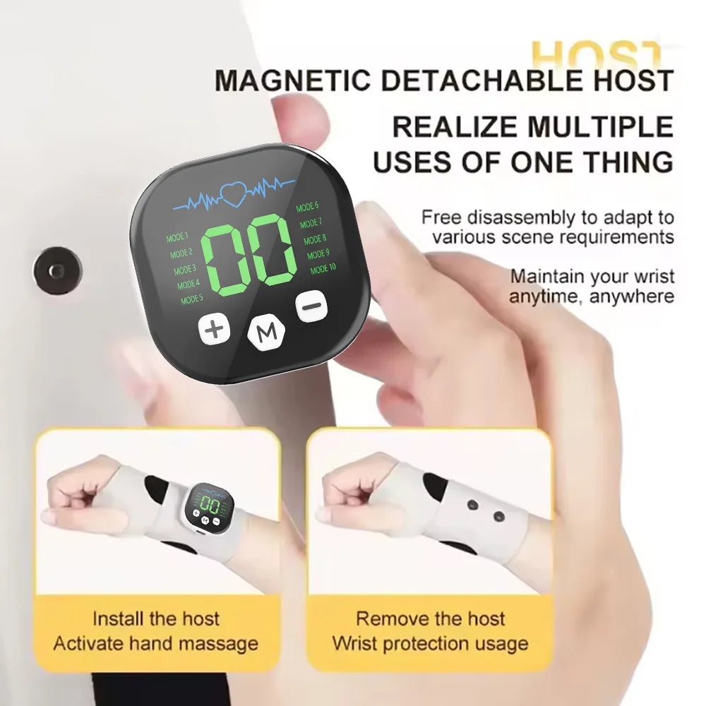 CAMMUO Electric Wrist Massager – 5-Level Compression & Vibration Electric Wrist Massager PLUSH