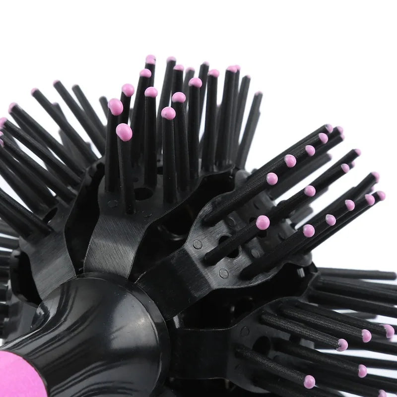 360° Spherical Ball Hair Brush – 3D Round Detangling Brush Round Hair Brush PLUSH