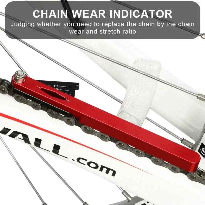 Bike Chain Wear Indicator Tool – MTB & Road Cycling Checker Bicycle Repair Tool PLUSH