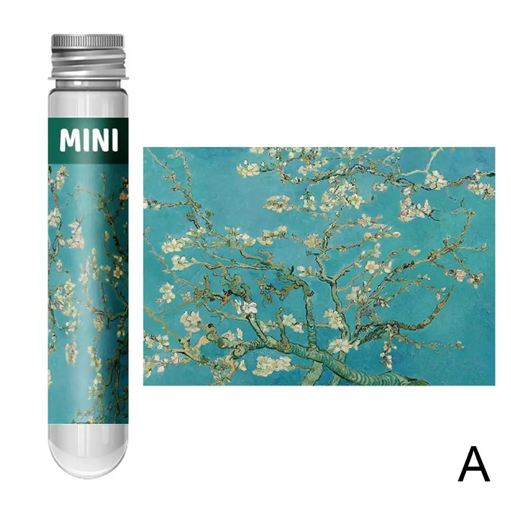 150pcs Van Gogh Starry Night Mini Jigsaw Puzzle in Test Tube Mini Jigsaw Puzzle PLUSH A