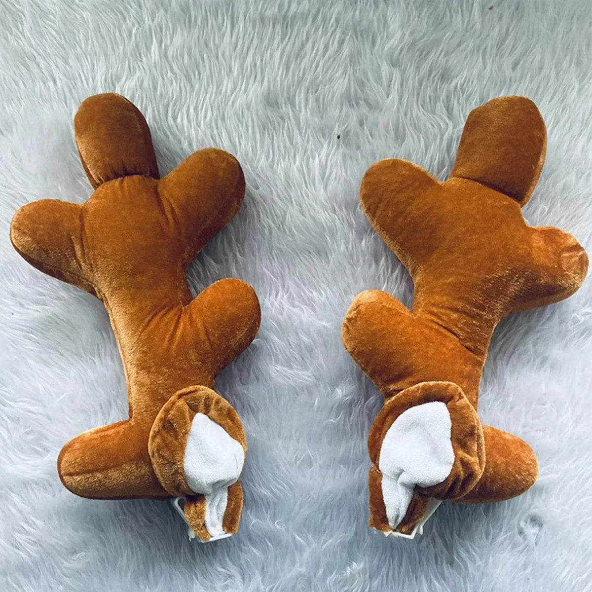 Reindeer Antlers Car Christmas Kit – Antlers & Red Nose Set Car Holiday Decoration PLUSH