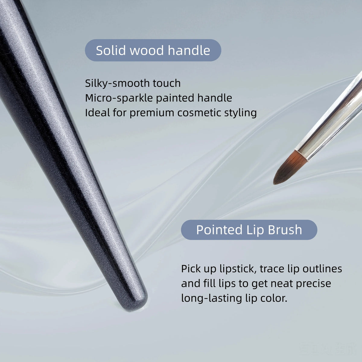 Galaxy Series Synthetic Lip Makeup Brush – Precise Applicator Lip Makeup Brush PLUSH