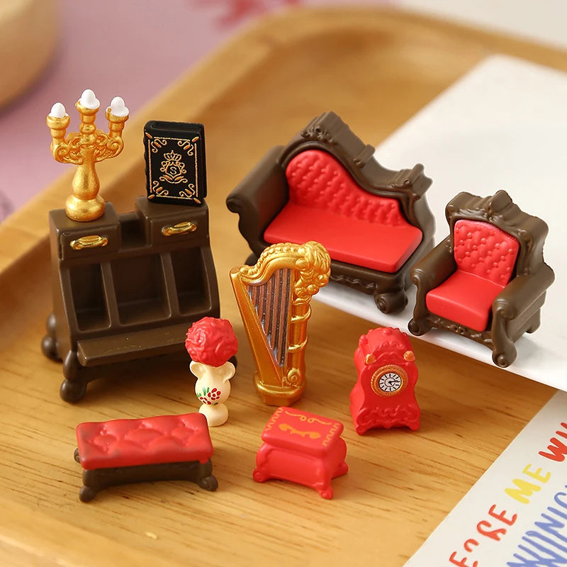 1/12 Scale Dollhouse Miniature Furniture Living Room Decor Dollhouse Miniature Furniture PLUSH