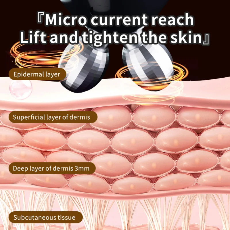 Portable Microcurrent Facial Massager – Vibrating Face Lift Device Facial Massage Device PLUSH