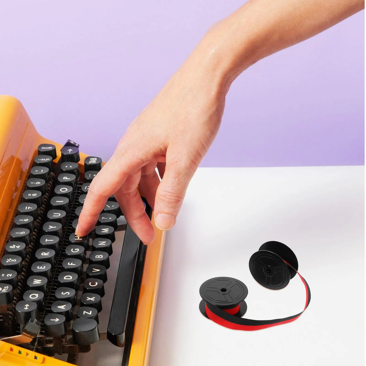 Double Color Universal Typewriter Replacement Ribbon Spool Typewriter Ribbon PLUSH