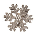 Rhinestone Snowflake Hair Clips Silver Korean Barrettes 10pcs Hair Barrette Set PLUSH Style 3