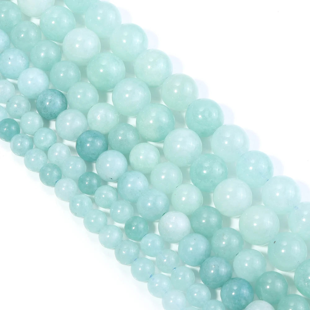 Myanmar Jade Stone Round Spacer Beads 6/8/10mm – DIY Jewelry Stone Spacer Beads PLUSH