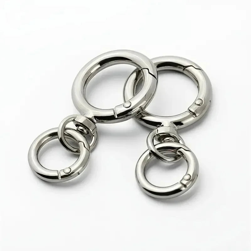 Metal Carabiner Snap Hooks & O-Ring Swivel Clasps – 2 Sets Jewelry Clasps & Hooks PLUSH