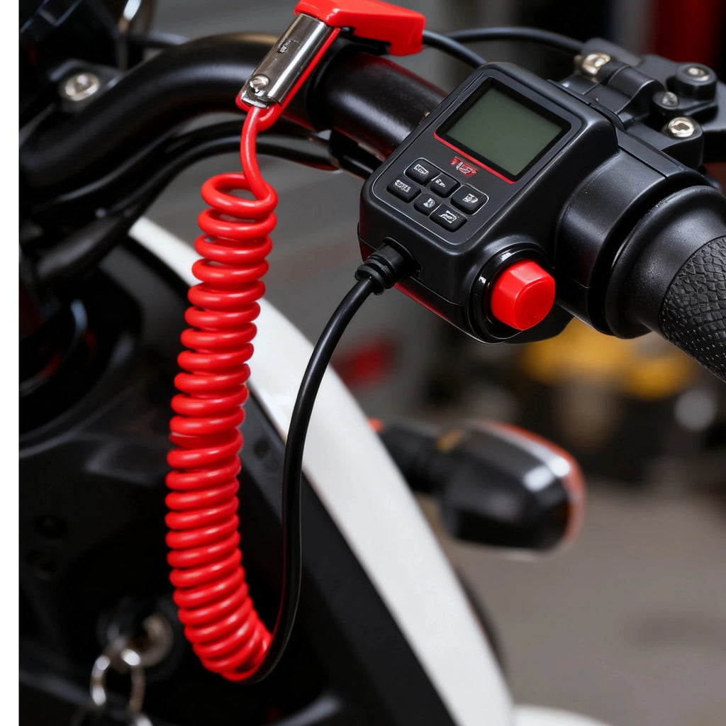 Tether Lanyard Emergency Engine Kill Switch – Motorcycle & Boat Engine Kill Switch PLUSH