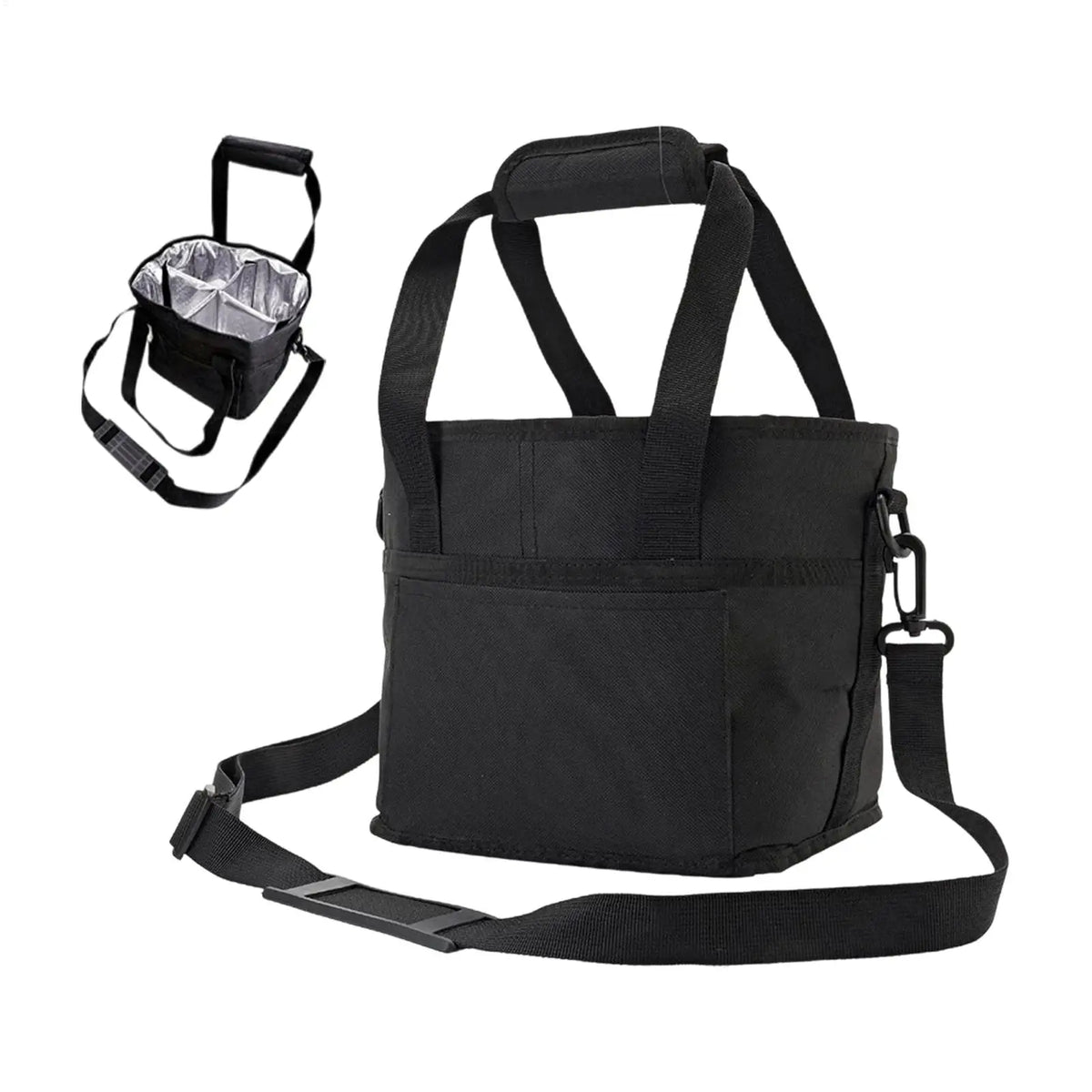 Insulated Water Bottle Carrier Bag with Shoulder Strap Water Bottle Carrier PLUSH