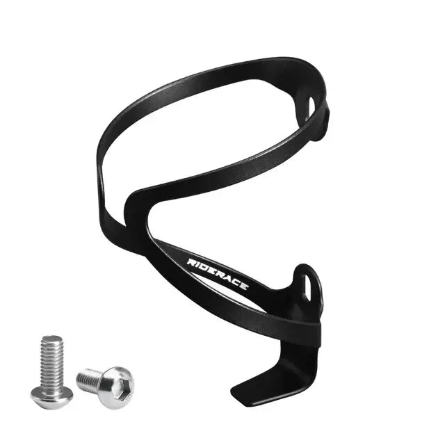 RIDERACE Ultralight Aluminium Bike Water Bottle Cage | MTB Road Bike Bottle Cage PLUSH black