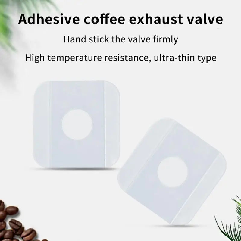 40pcs One-Way Degassing Valves CO2 Vent Patches for Coffee Bags Coffee Bag Valves PLUSH
