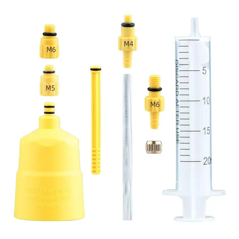 Hydraulic Disc Brake Bleed Tool Kit – All-in-One Bicycle Set Brake Bleed Tool Kit PLUSH 9 pcs