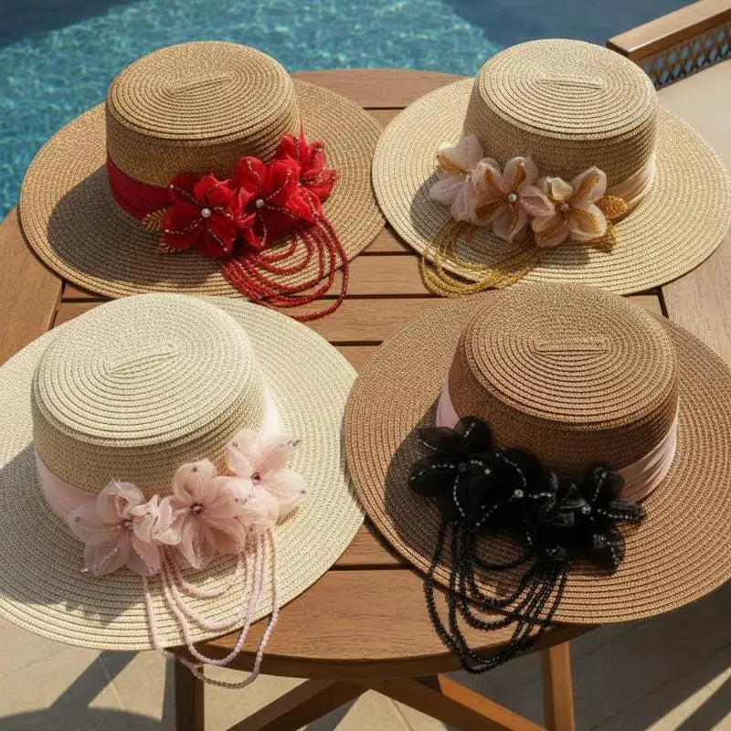 Crystal Chiffon Flower Beaded Tassel Corsage | DIY Patch Beaded Flower Corsage PLUSH