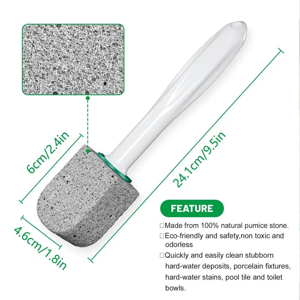 5-Piece Pumice Stone Toilet Bowl Cleaner & Multipurpose Brush Pumice Cleaning Brush PLUSH White