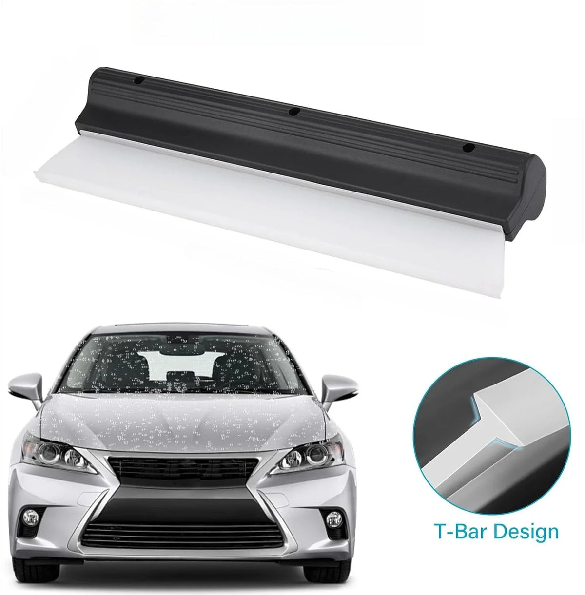 Soft Silicone Squeegee Car Wrap Tool – Window Wiper & Scraper Car Detailing Squeegee PLUSH