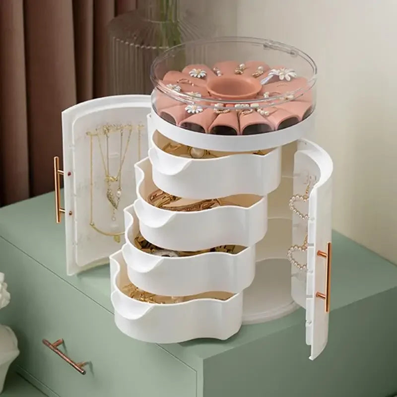 WB Series Jewelry Box Desktop Organizer & Storage Case Jewelry Storage Box PLUSH