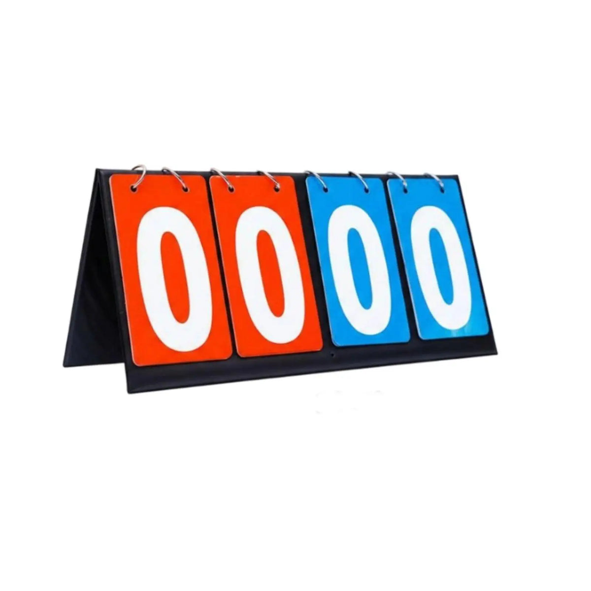 Foldable Manual Flip Sports Scoreboard – Leather Tabletop Manual Flip Scoreboard PLUSH Redblue4digitLeather