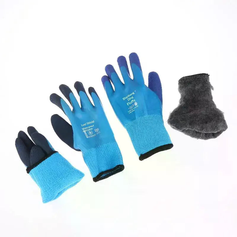 Waterproof Winter Work Gloves – Anti-Slip Thermal Safety Grip Safety Work Gloves PLUSH
