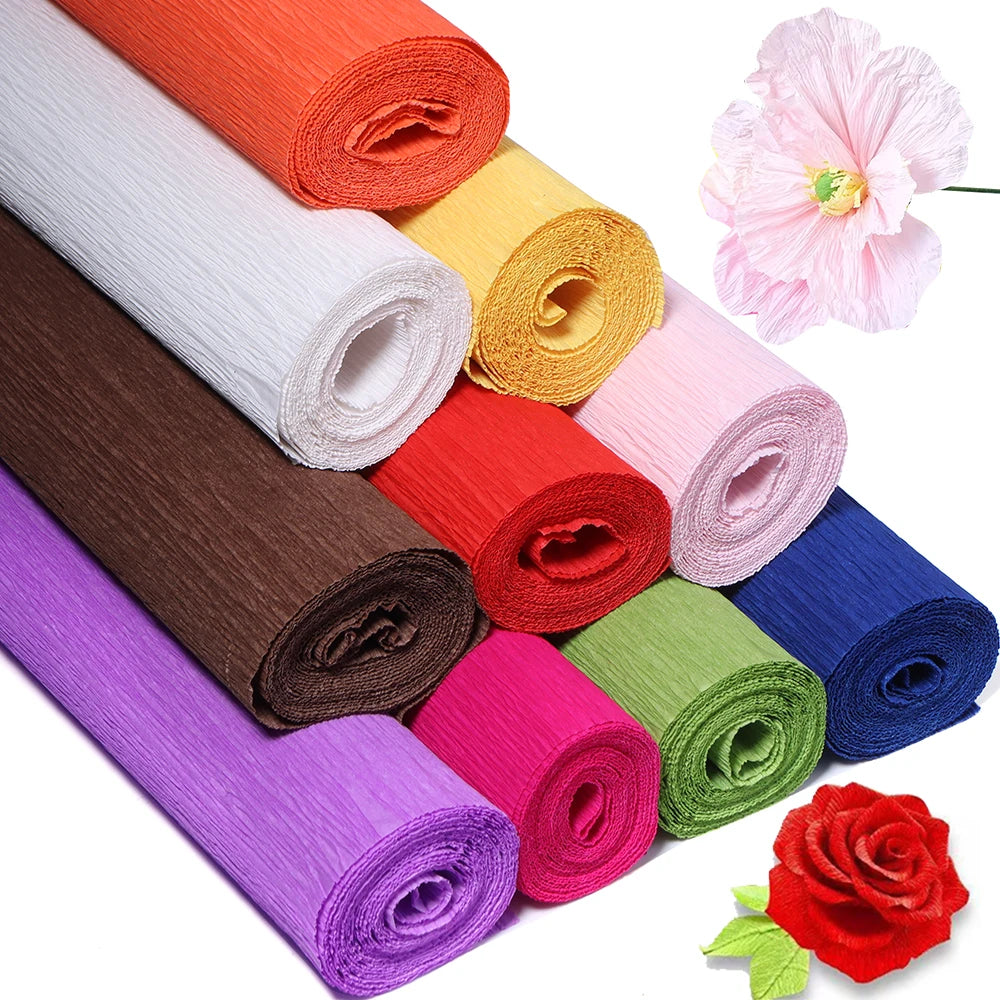 Wrinkled Paper Ribbon Roll 2.5m – DIY Gift & Party Décor Paper Craft Ribbon PLUSH
