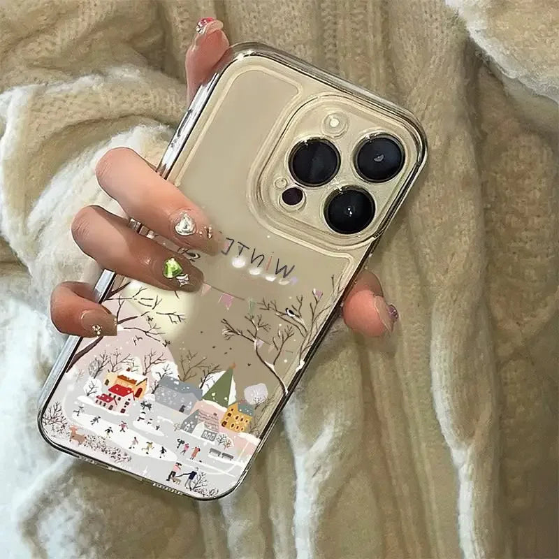 Christmas Winter Snow Samsung Galaxy Case S22 S23 S24 S25 Phone Case PLUSH