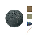Mini Handpan Rain Drum – 3" 6-Note Steel Tongue Drum for Yoga Steel Tongue Drum PLUSH Black