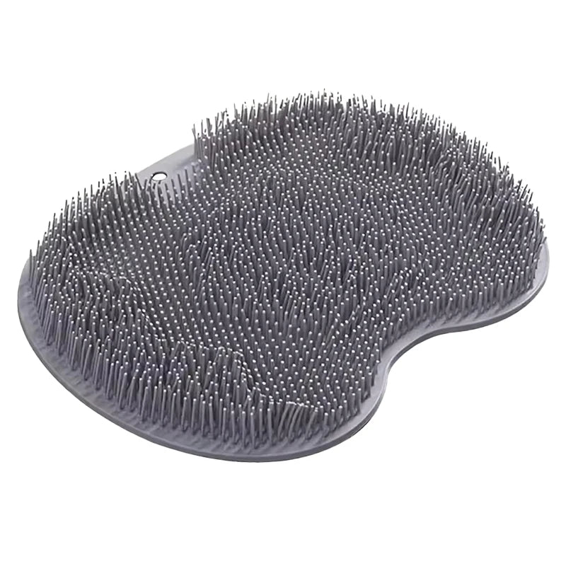 Silicone Bath Brush – Body Scrub, Massage & Foot Wash Silicone Bath Brush PLUSH Grey