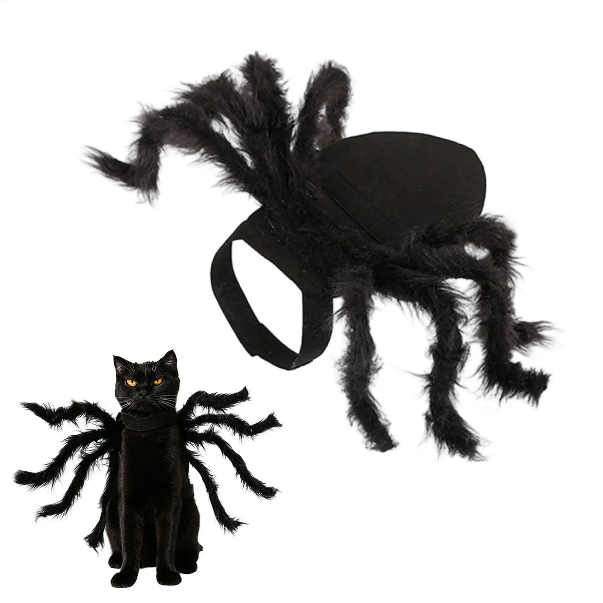 Halloween Spider Costume for Cats & Small Dogs | S & M Sizes Pet Halloween Costume PLUSH