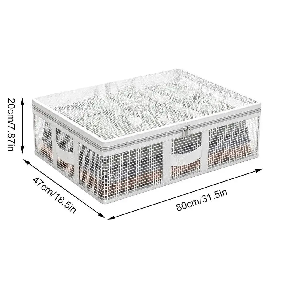 Under Bed Storage Bag 80x47x20cm – Foldable Clothes Organizer Under Bed Storage Bag PLUSH 1PC