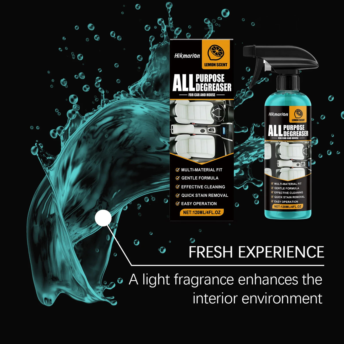 Hikmarion Multi-Purpose Degreaser – Car & Home 120ml Multi-Purpose Degreaser PLUSH