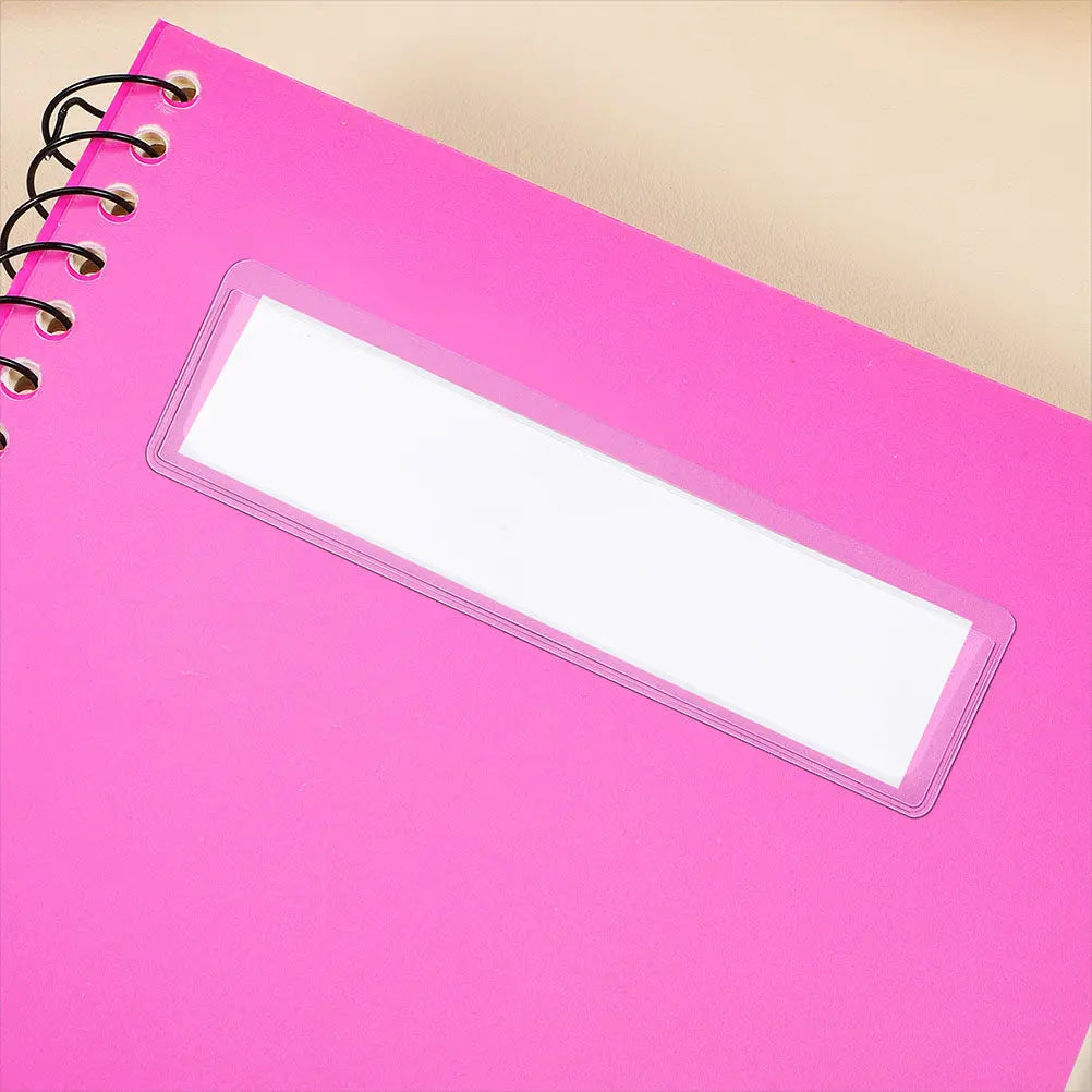 Clear Self-Adhesive Label Pockets 50 Pack – Transparent Holders Adhesive Label Holders PLUSH