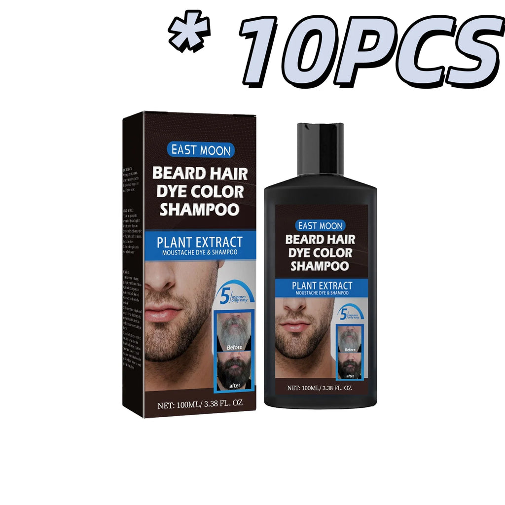 Chamomile Beard Dye Shampoo 2-in-1 Color & Cleanse 100ml Beard Dye Shampoo PLUSH 100ml Boxed X 10PCS