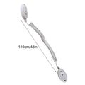 Retractable Remote Control Tether Anti-Lost Rope & Hook Remote Control Tether PLUSH White