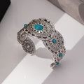 Adjustable Bohemian Turquoise Cuff Bangle – Women's Bracelet Cuff Bangle Bracelet PLUSH Style B