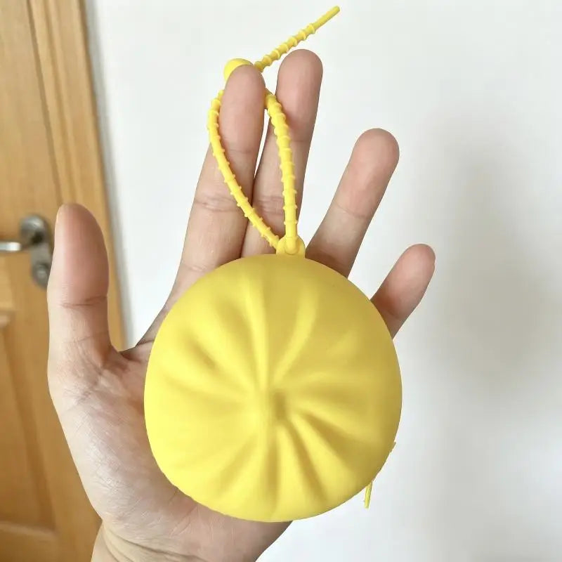 Steamed Bun Plush Coin Purse Keychain – Cute Mini Wallet Plush Coin Purse PLUSH A3