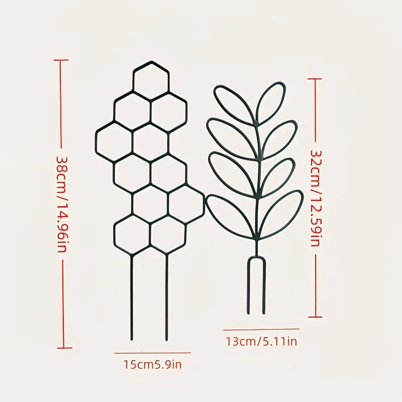 Plant Trellis Rustproof Plastic Support for Vines & Flowers Plant Trellis PLUSH