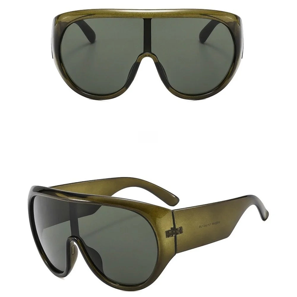 Oversized Square UV400 Sunglasses – Punk Vintage Style Women Oversized Sunglasses PLUSH