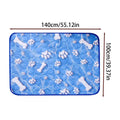 Dog & Cat Cooling Mat – Bone Pattern Ice Silk Pet Pad Pet Cooling Mat PLUSH 140X100cm