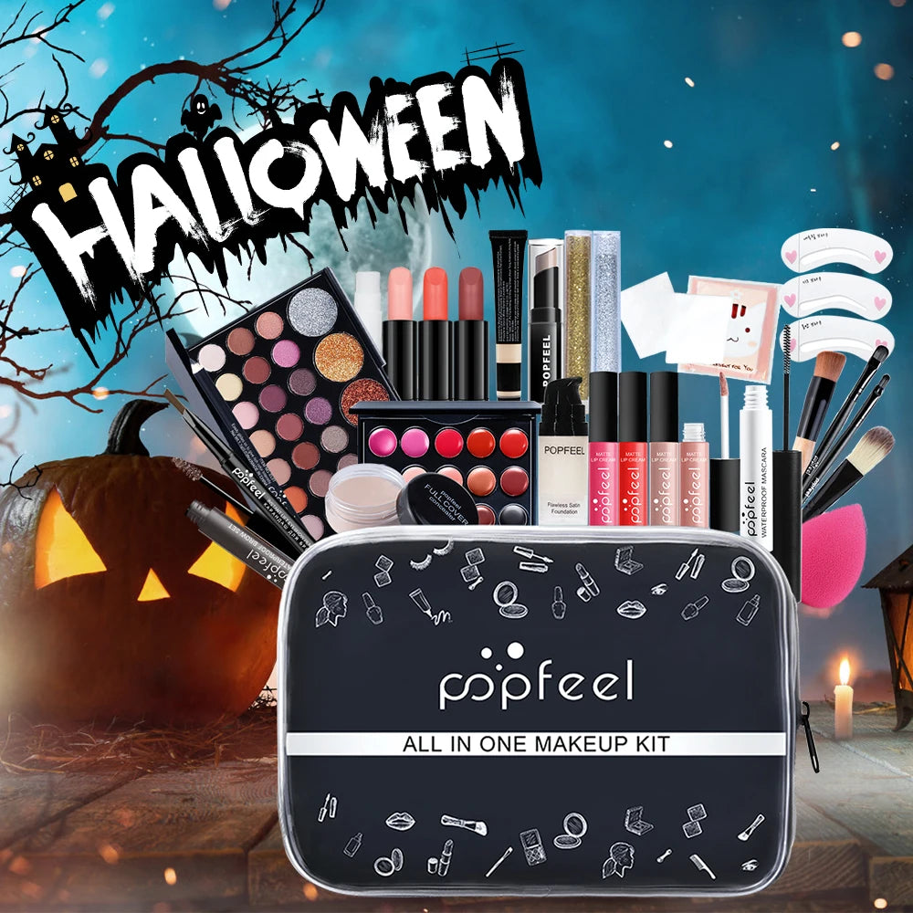 POPFEEL 27-Piece Complete Makeup Gift Set – Holiday Beauty Kit Makeup Gift Set PLUSH KIT004