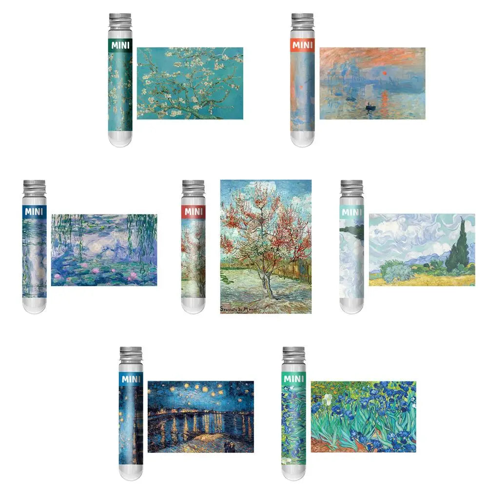 150pcs Van Gogh Starry Night Mini Jigsaw Puzzle in Test Tube Mini Jigsaw Puzzle PLUSH