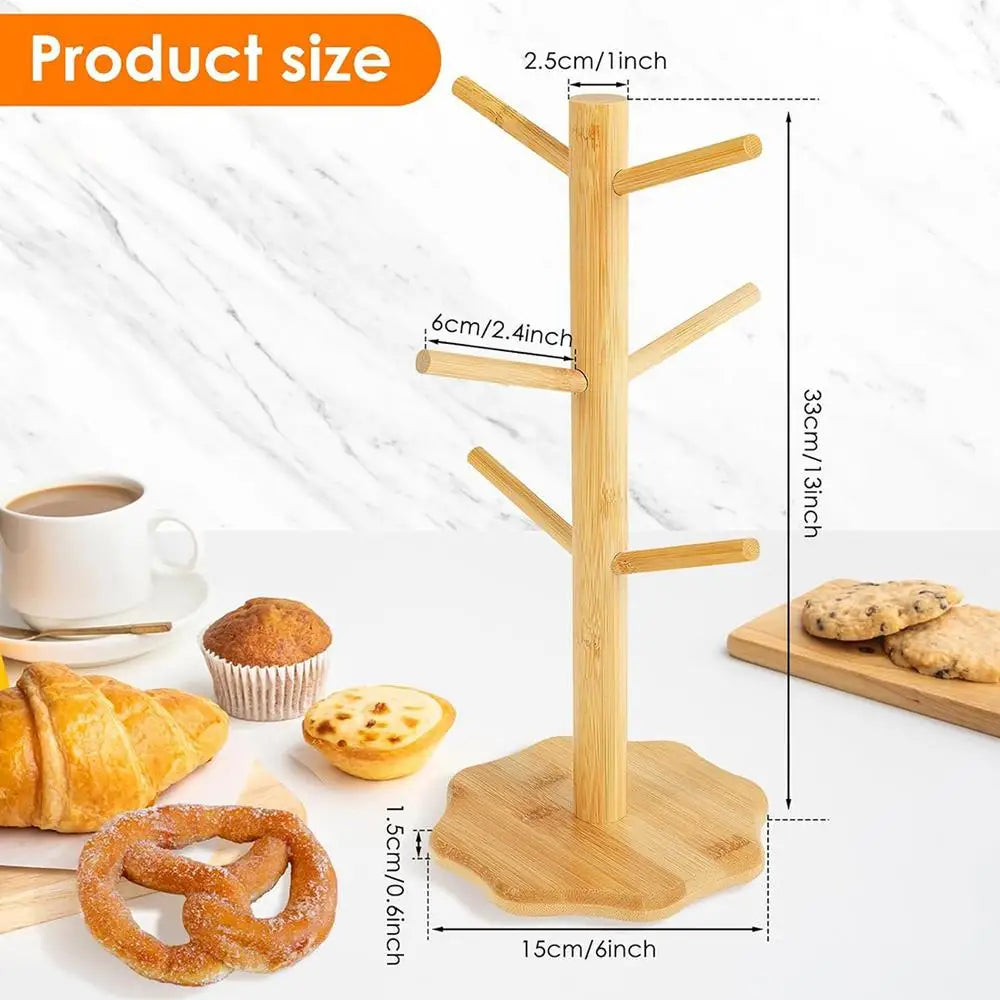 Wooden Tree Shape Pretzel & Sausage Display Holder Stand Food Display Stand PLUSH A