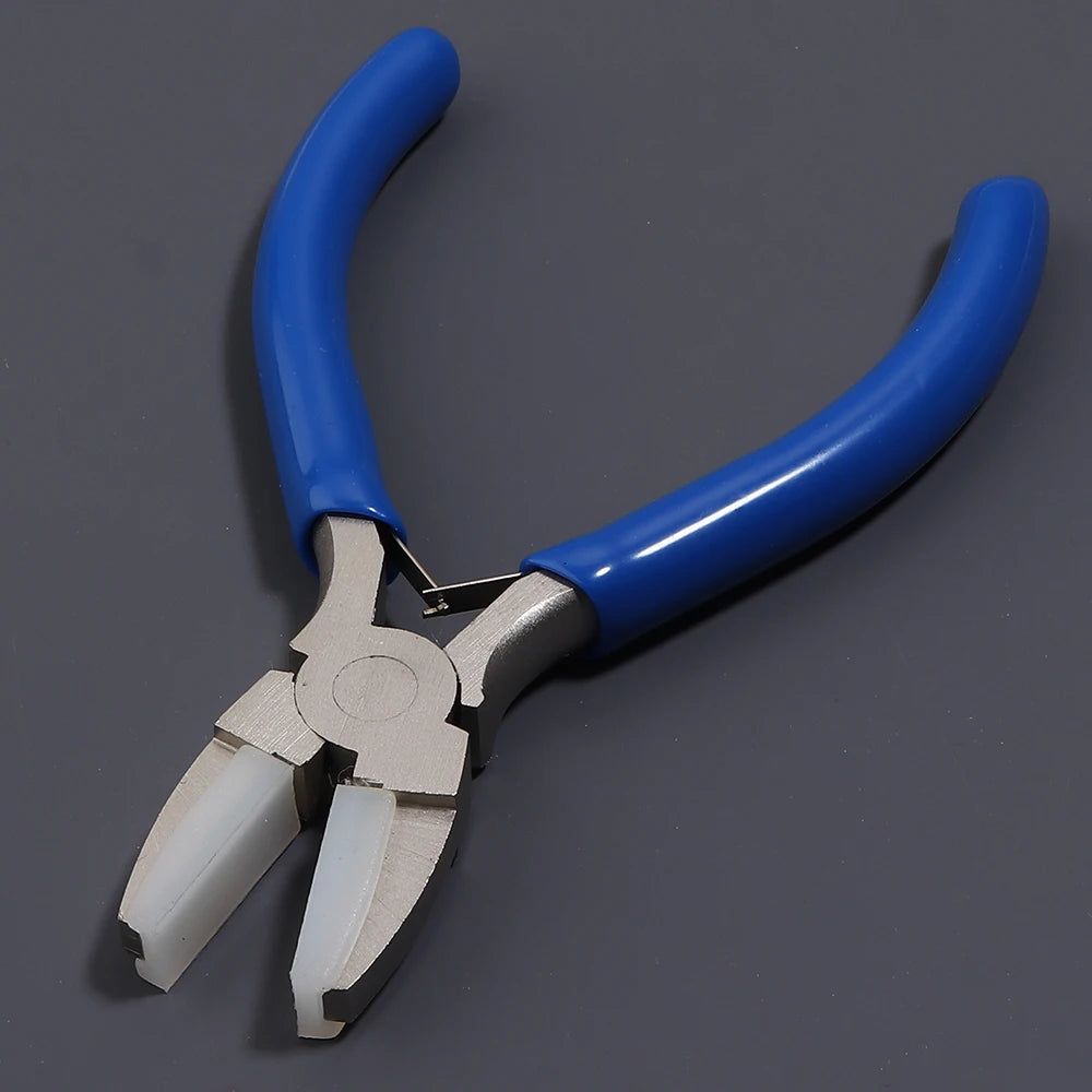 Flat Nose Pliers Nylon Jaws – High Carbon Steel Jewelry Tool Jewelry Making Pliers PLUSH 02