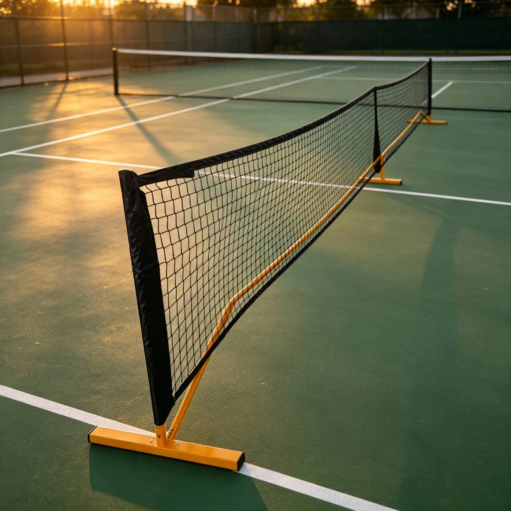 Portable Pickleball Net with Wheels – Heavy-Duty Outdoor Pickleball Net System PLUSH
